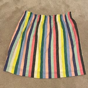 JCREW rainbow skirt lined new with tags!